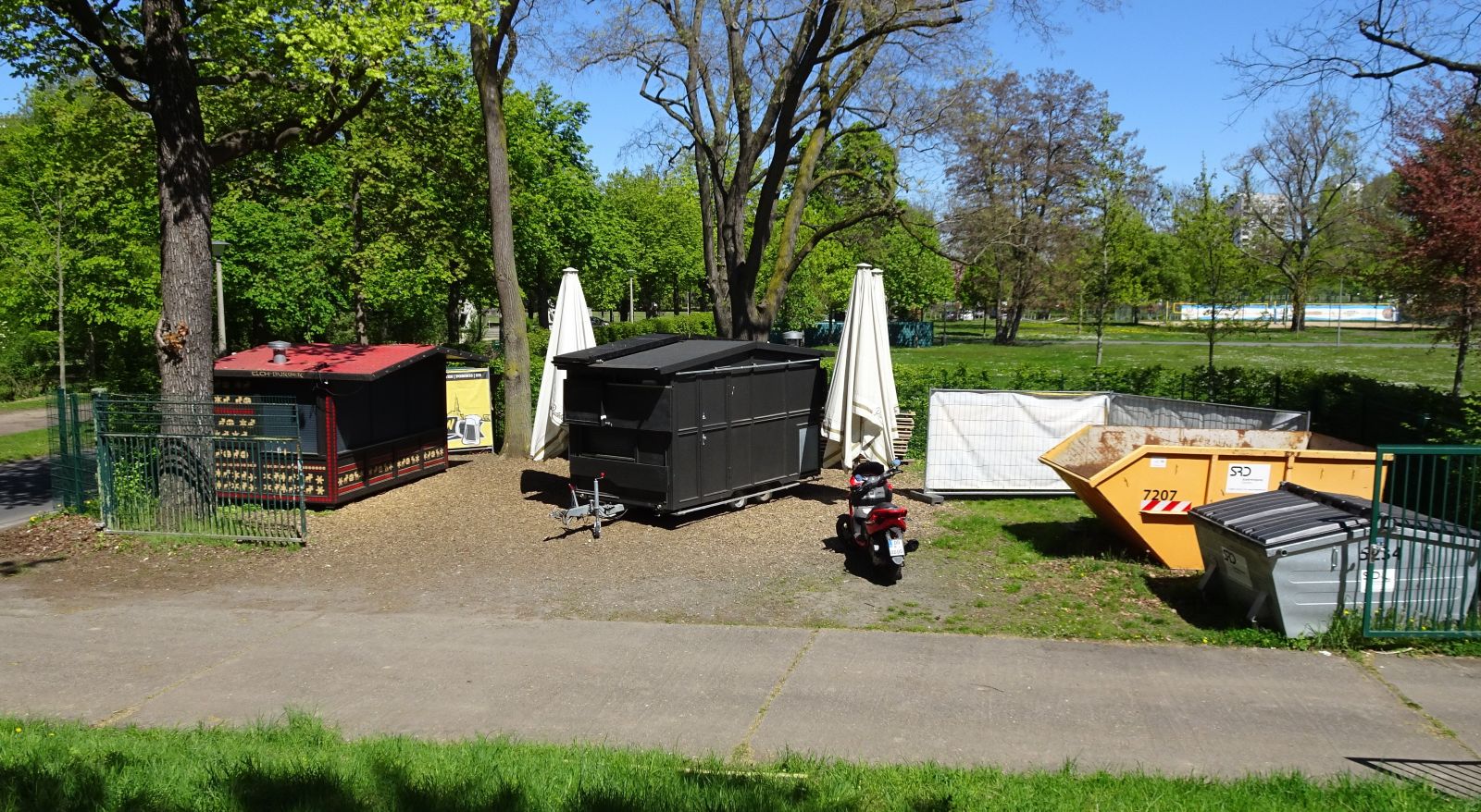 Garten des Prinzen Georg 2026 &ndash; Blick entlang des n&ouml;rdlichen Teils der Befestigung
