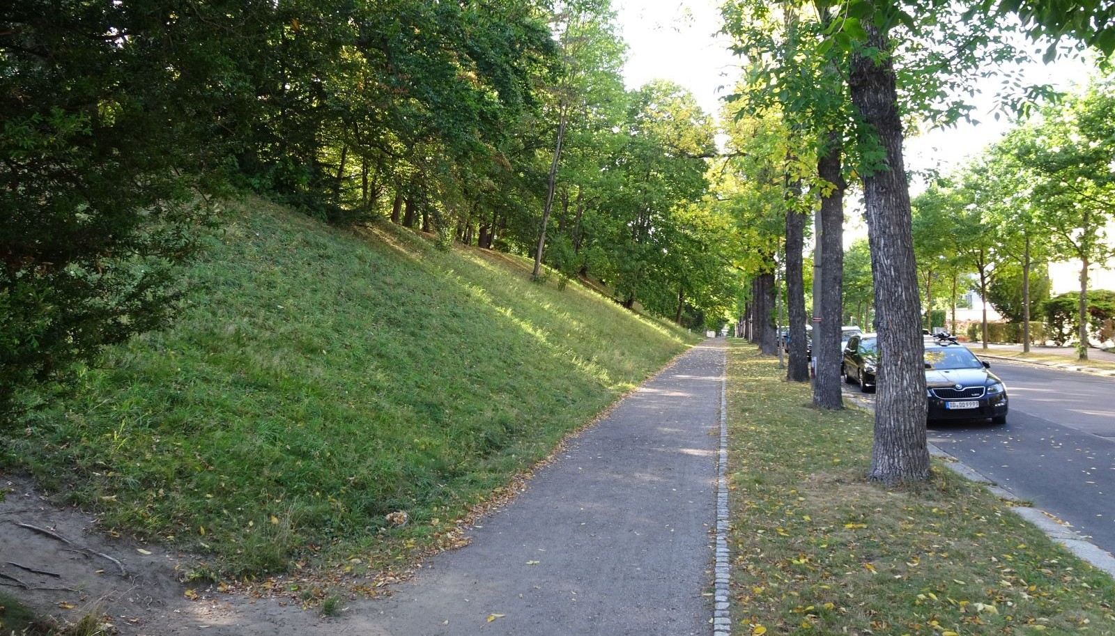 Abb18-Erdmassen der Schanze III an der Reichenbachstra&szlig;e